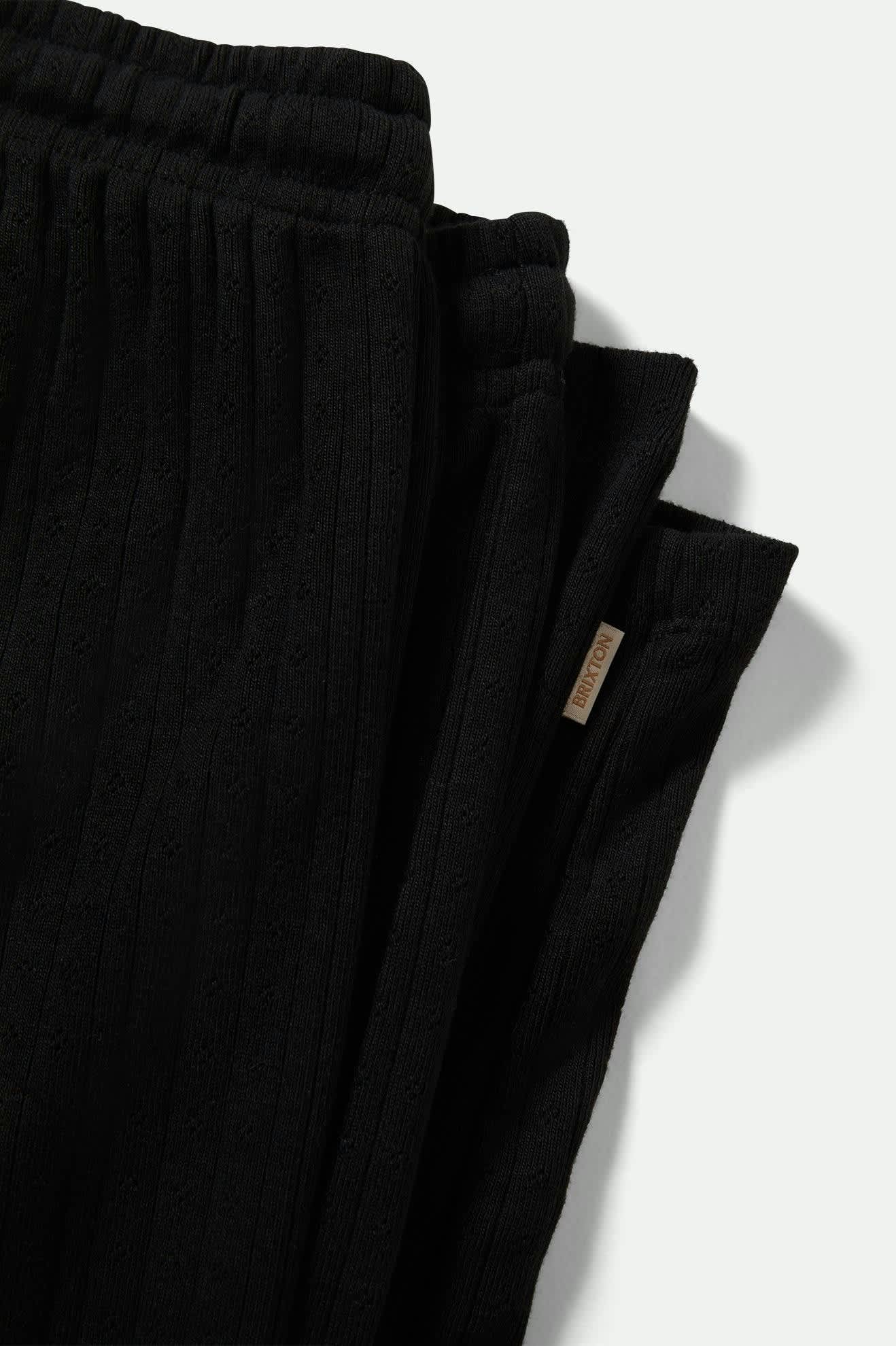 Pointelle Lounge Pant - Black - Image 10